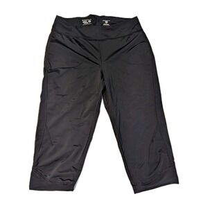 Mountain Hardware Womens 7/8 Crop Capri Running Tight Leggings Black Size Medium